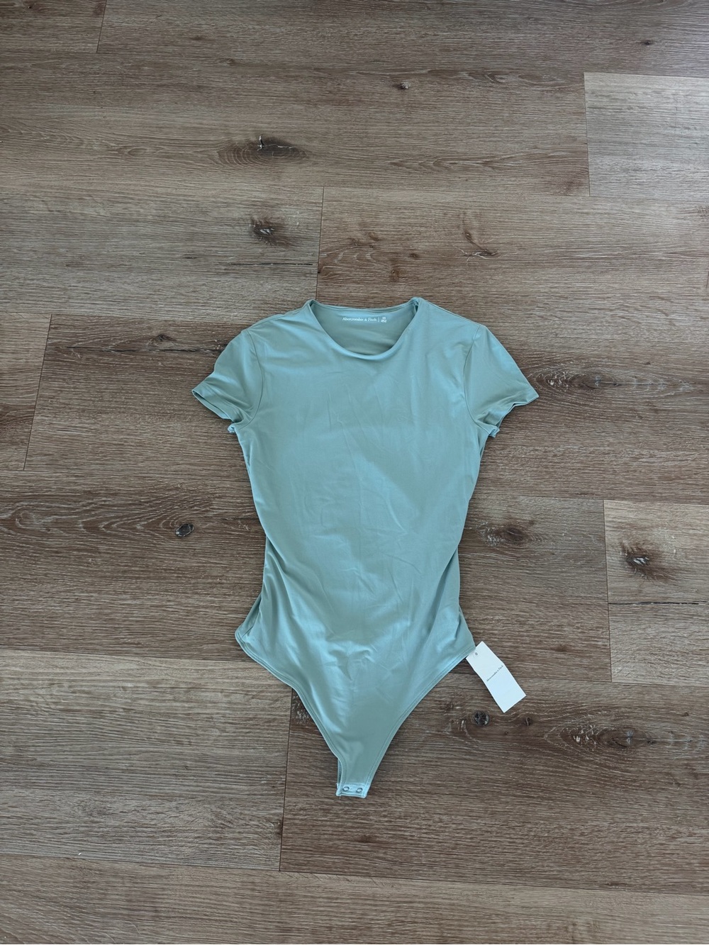 Abercrombie & Fitch Sage Green Short Sleeve Bodysuit
